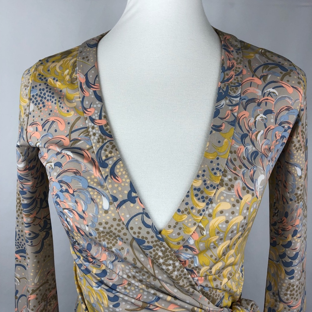 BCBGMaxAzria Multicolor Wrap Dress - Picture 2 of 8